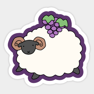 Grapes Ram Sticker